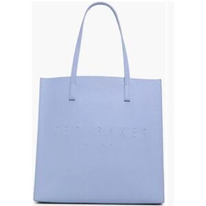 New Ted Baker London The ICON Soocon Light Blue Medium Faux Leather Tote Bag